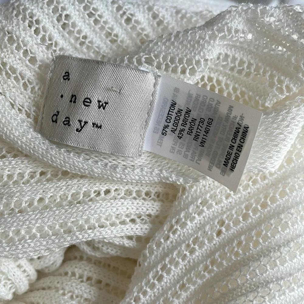 A New Day Ivory Knit Scarf